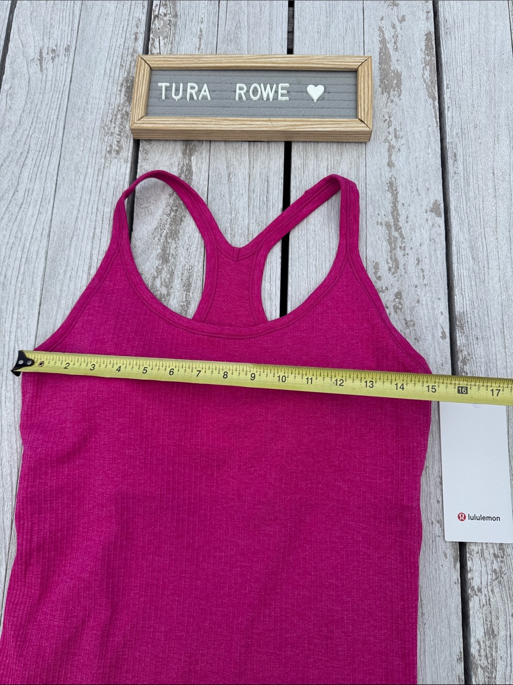 Lululemon Ebb to Street Tank Pink Flare Size 10 NWT - Picture 3 of 8